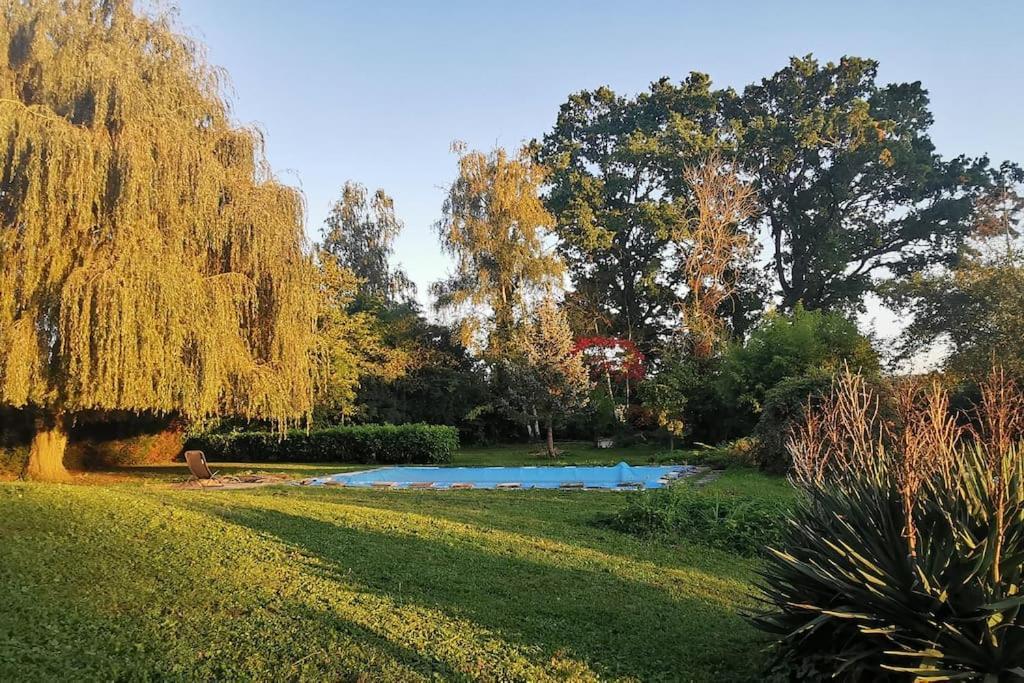 La Villa Du Lac A Mesnil Saint Pere Exterior foto